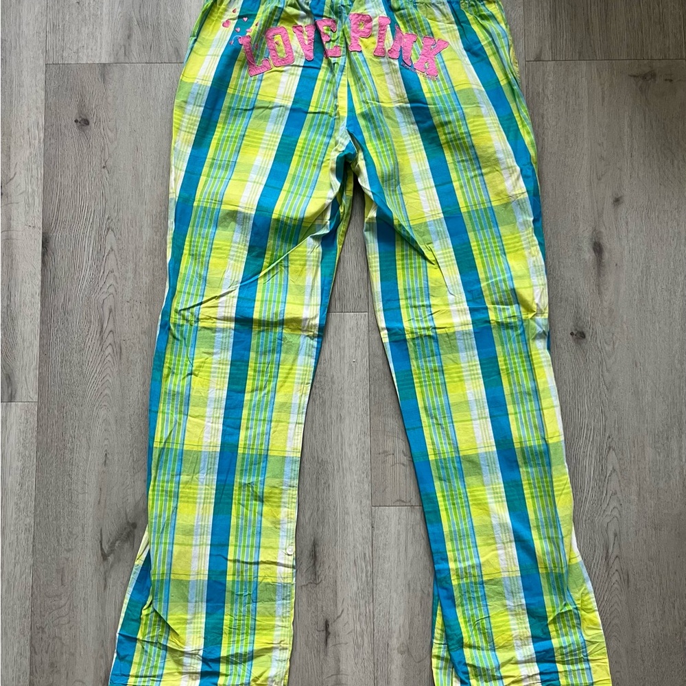 Victoria's Secret Pink Striped and Plaid pajama pants